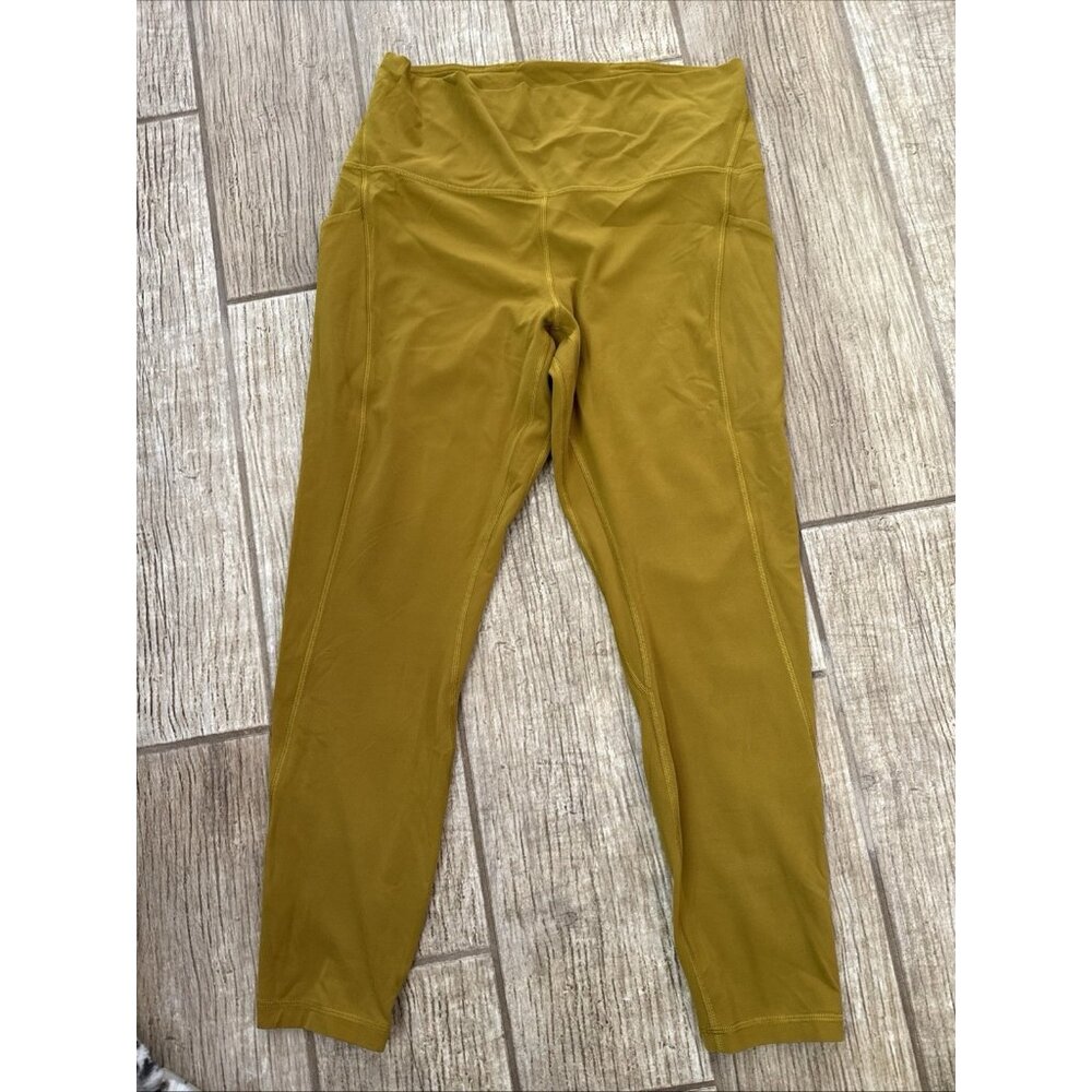 Lululemon Align High-Rise Pant 33” Mustard Yellow Size 12